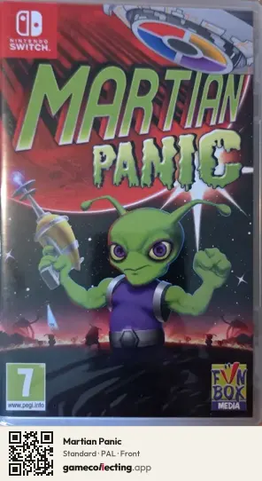 Martian Panic Nintendo Switch, PAL box front