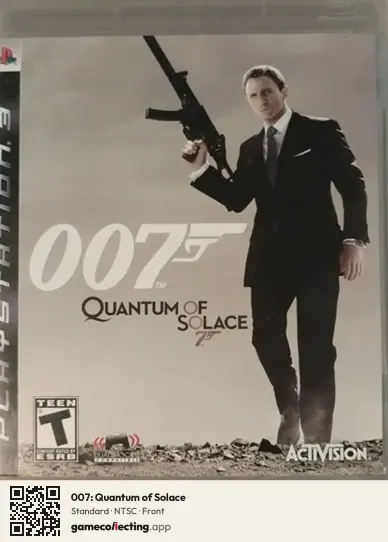 007: Quantum of Solace PlayStation 3, NTSC box front