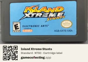 Island Xtreme Stunts Game Boy Advance, NTSC cartridge label