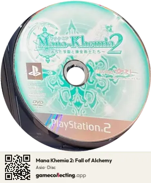 Mana Khemia 2: Fall of Alchemy PlayStation 2, Asia disc