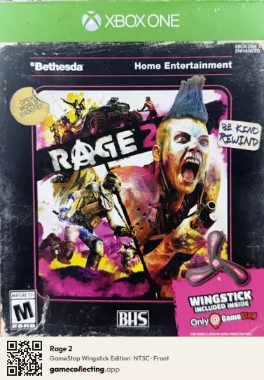 Rage 2 Xbox One, NTSC box front