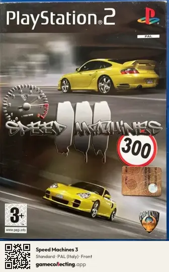 Speed Machines 3 PlayStation 2, Italy box front