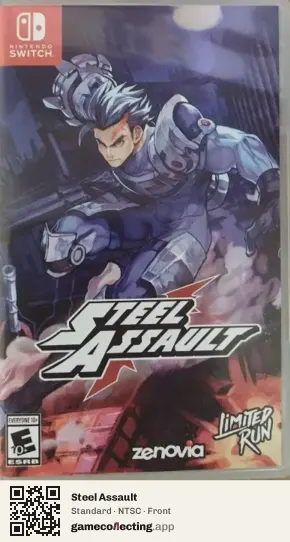 Steel Assault Nintendo Switch, NTSC box front