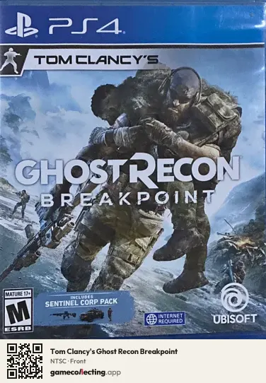 Tom Clancy's Ghost Recon Breakpoint PlayStation 4, NTSC box front