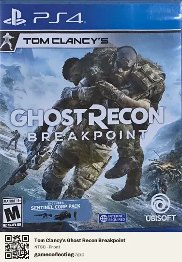 Tom Clancy's Ghost Recon Breakpoint PlayStation 4, NTSC box front
