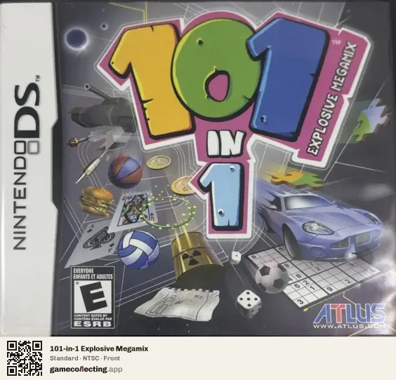 101-in-1 Explosive Megamix Nintendo DS, NTSC box front