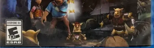 Knack, the ESRB box on its front