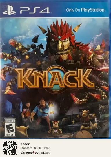 Knack PlayStation 4, NTSC box front