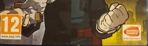 My Hero One's Justice, the PEGI square on its front