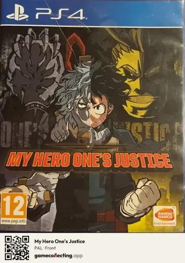 My Hero One's Justice PlayStation 4, PAL box front