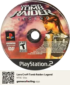 Lara Croft Tomb Raider: Legend PlayStation 2, NTSC disc