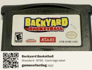 Backyard Basketball Game Boy Advance, NTSC cartridge label
