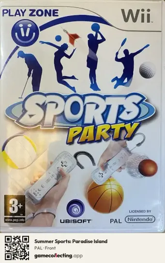 Summer Sports: Paradise Island Nintendo Wii, PAL box front
