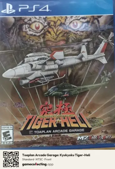Toaplan Arcade Garage: Kyukyoku Tiger-Heli PlayStation 4, NTSC box front