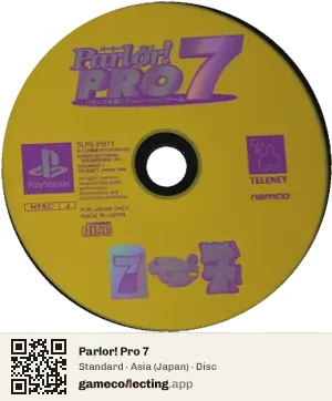 Parlor! Pro 7 PlayStation, Asia disc