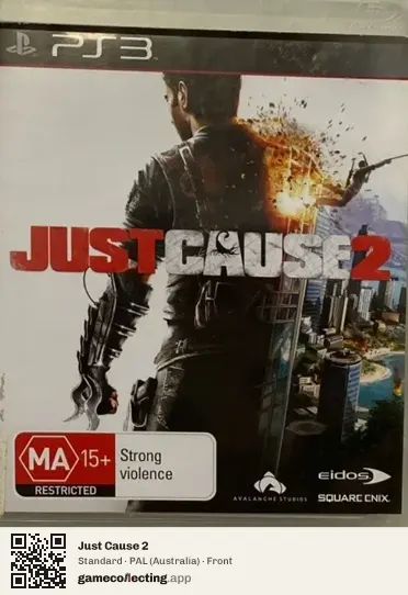 Just Cause 2 PlayStation 3, Australia box front