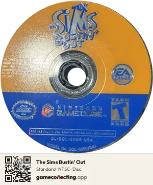 The Sims Bustin' Out Nintendo GameCube, NTSC disc