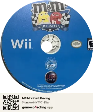 M&M's Kart Racing Nintendo Wii, NTSC disc