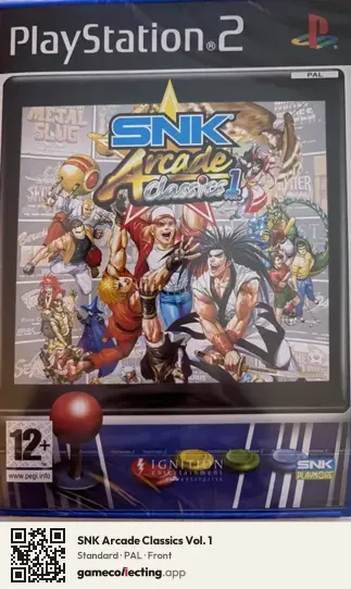 SNK Arcade Classics Vol. 1 PlayStation 2, PAL box front