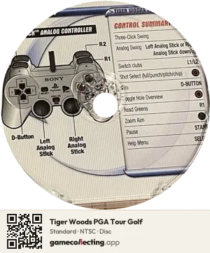 Tiger Woods PGA Tour Golf PlayStation, NTSC disc