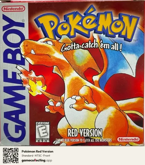 Pokémon Red Version Game Boy, NTSC box front