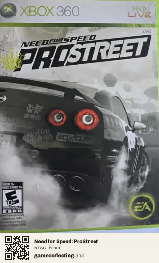 Need for Speed: ProStreet Xbox 360, NTSC box front