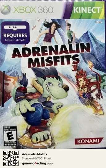 Adrenalin Misfits Xbox 360, NTSC box front