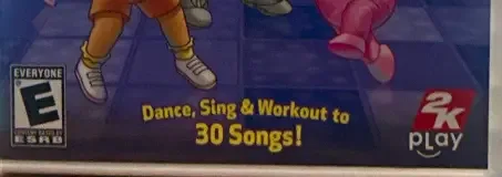 Nickelodeon Dance, the ESRB box on its front