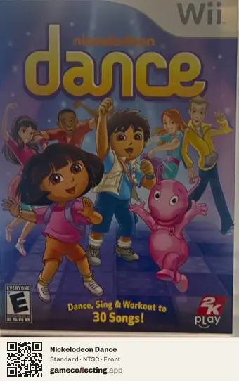 Nickelodeon Dance Nintendo Wii, NTSC box front