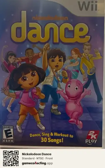 Nickelodeon Dance Nintendo Wii, NTSC box front