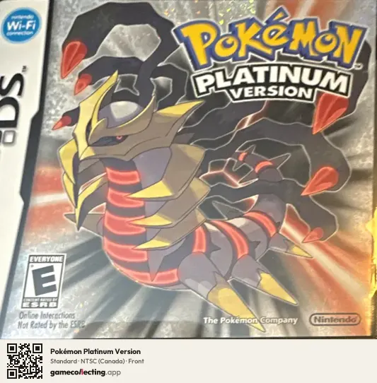 Pokémon Platinum Version Nintendo DS, Canada box front