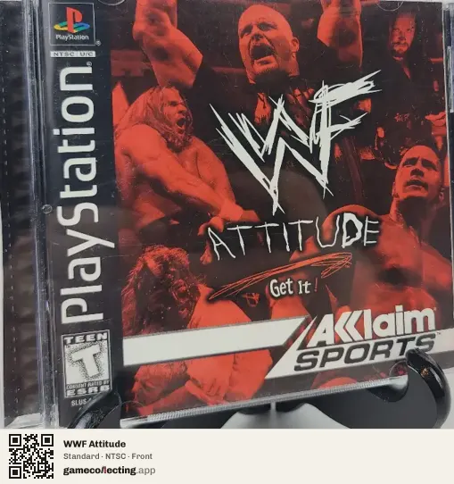 WWF Attitude PlayStation, NTSC box front