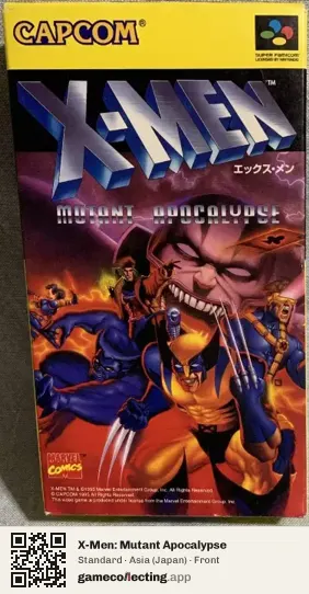 X-Men: Mutant Apocalypse Super Nintendo Entertainment System, Asia box front