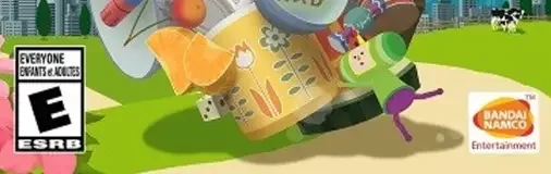 Katamari Damacy Reroll, the ESRB box on its front