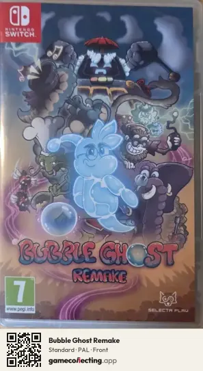 Bubble Ghost Remake Nintendo Switch, PAL box front