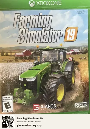 Farming Simulator 19 Xbox One, NTSC box front
