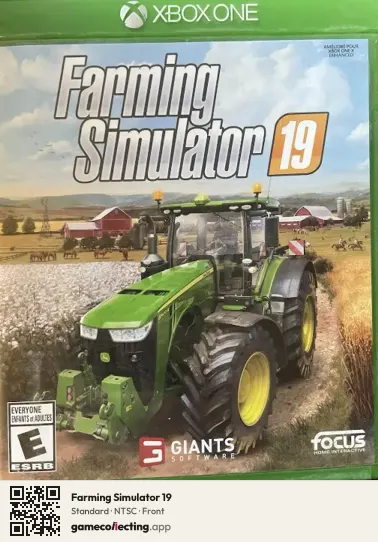 Farming Simulator 19 Xbox One, NTSC box front