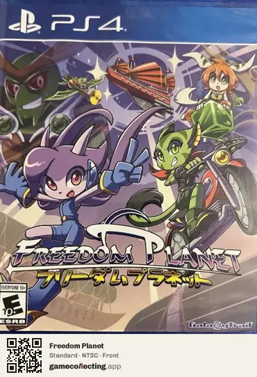 Freedom Planet PlayStation 4, NTSC box front