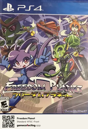 Freedom Planet PlayStation 4, NTSC box front