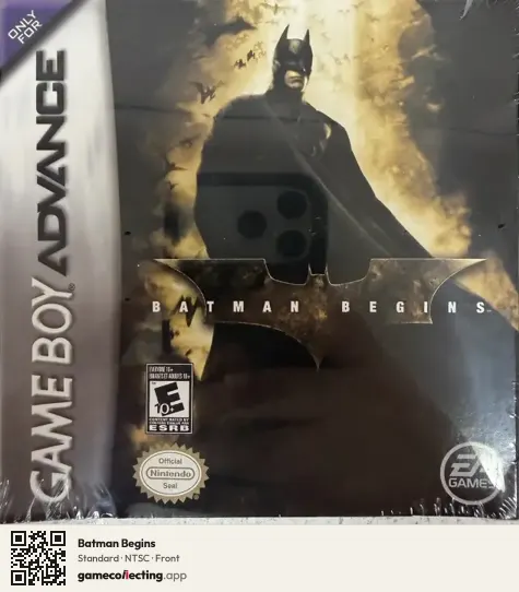 Batman Begins Game Boy Advance, NTSC box front