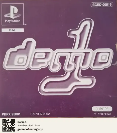 Demo 1 PlayStation, PAL box front