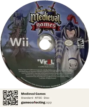 Medieval Games Nintendo Wii, NTSC disc