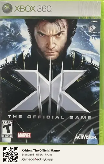 X-Men: The Official Game Xbox 360, NTSC box front