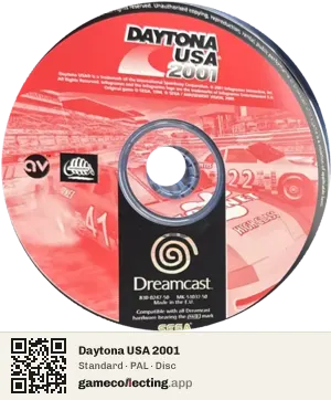 Daytona USA 2001 Sega Dreamcast, PAL disc
