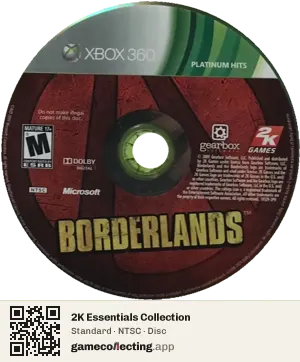 2K Essentials Collection Xbox 360, NTSC disc