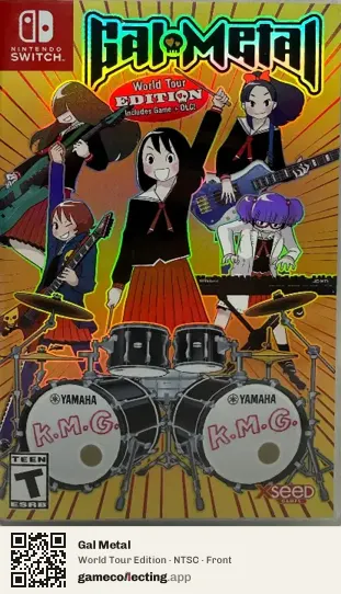 Gal Metal Nintendo Switch, NTSC box front