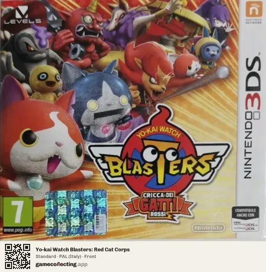 Yo-kai Watch Blasters: Red Cat Corps Nintendo 3DS, Italy box front