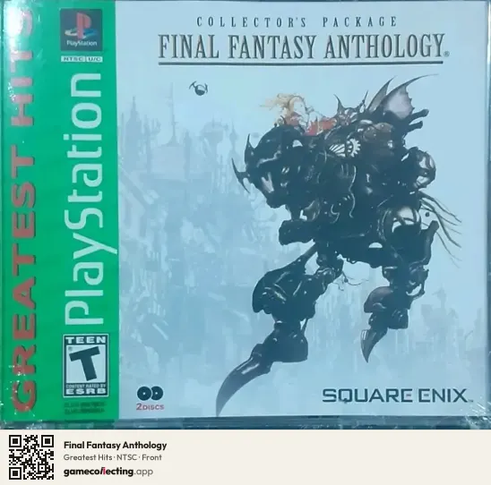 Final Fantasy Anthology PlayStation, NTSC box front