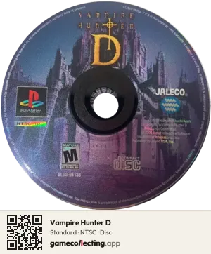 Vampire Hunter D PlayStation, NTSC disc