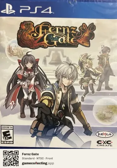 Fernz Gate PlayStation 4, NTSC box front